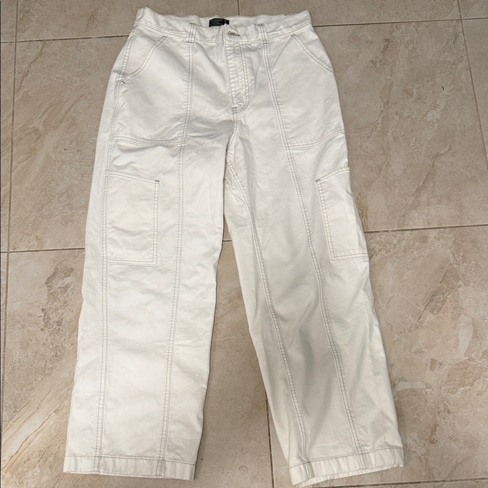 Abercrombie & Fitch White High Rise Jeans
